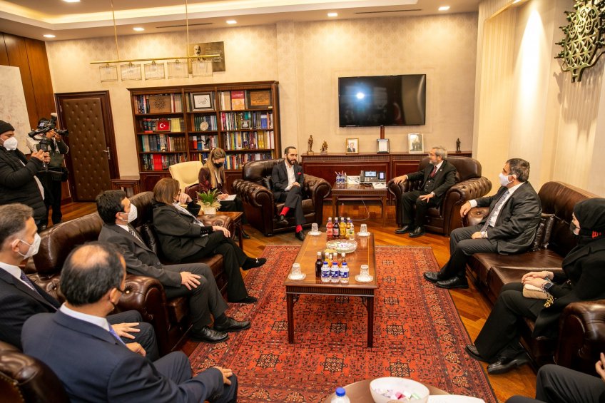 Reunion con Rector de Universidad de Ankara